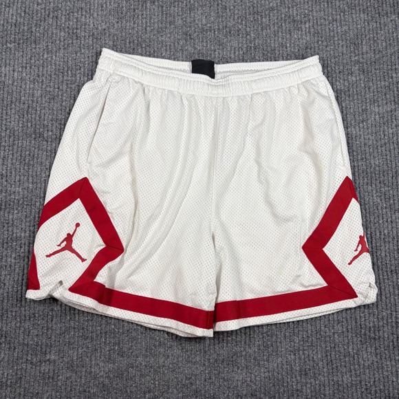Jordan Other - Jordan Shorts Men's M Sport Mesh Diamond White Red DO5032-100